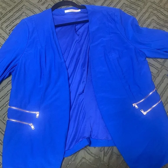 Ricki’s Blue Jacket with Zipper Accents - Picture 5 of 5